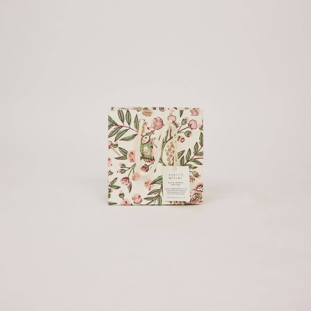 Block Printed Gift Bags - Blush Refresh - Small