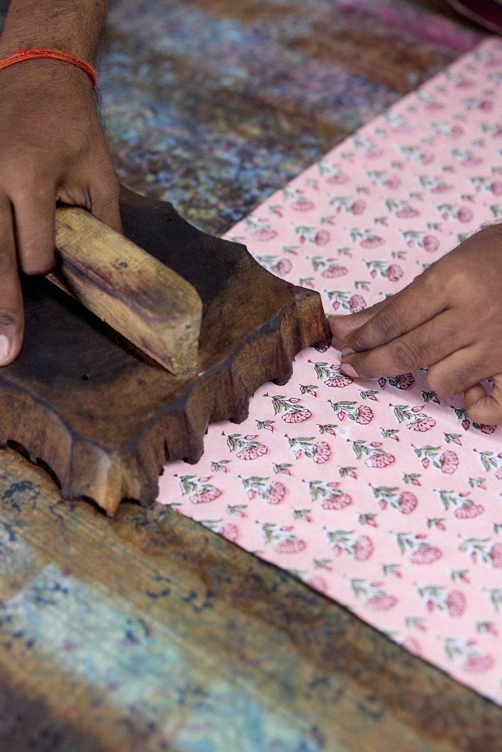 Block Printed Gift Bags - Blush Refresh - Large