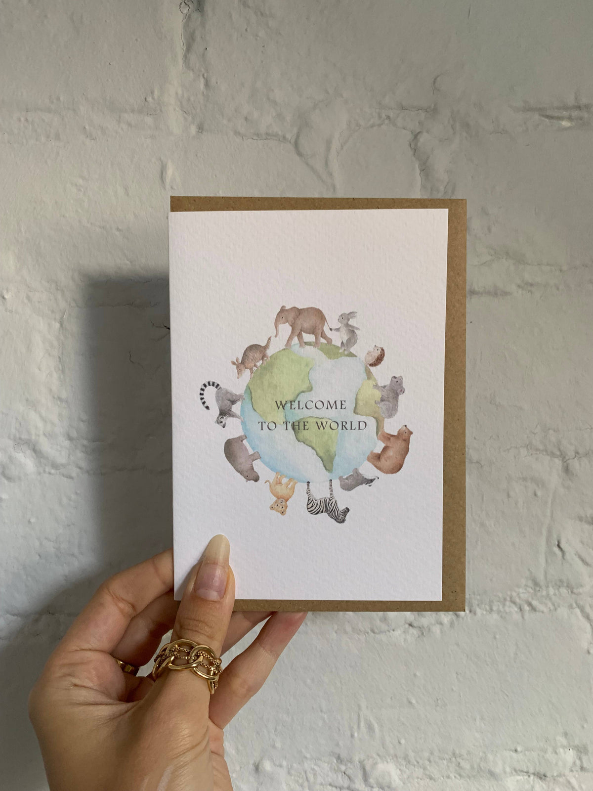Welcome to the World Earth Baby Card | New Baby Cards