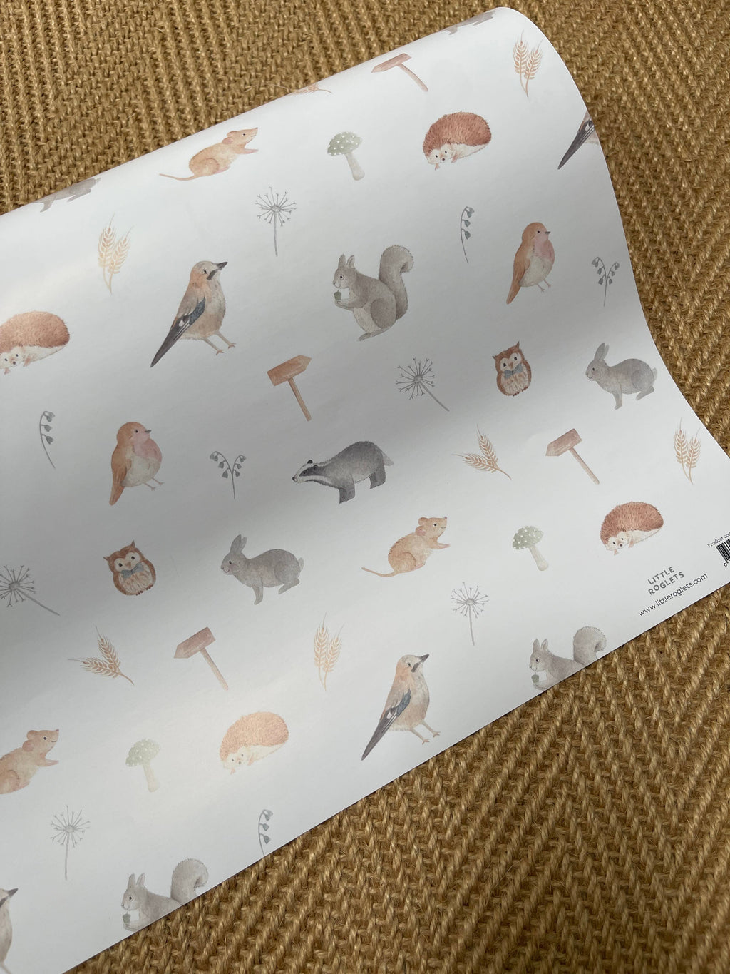 Gift Wrap Sheet - Woodland
