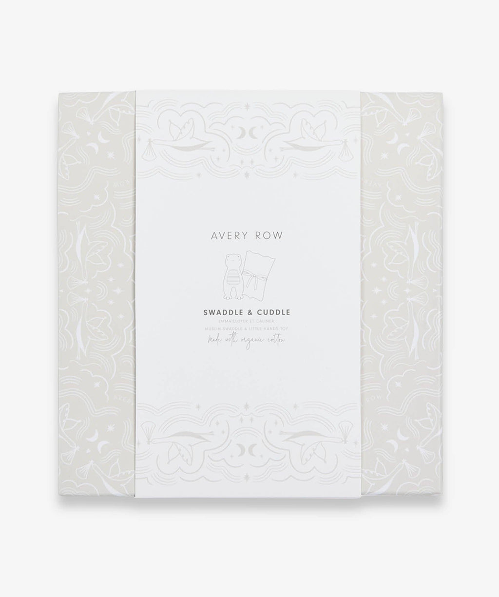 Avery Row - Swaddle & Cuddle New Baby Gift Set - Riverbank