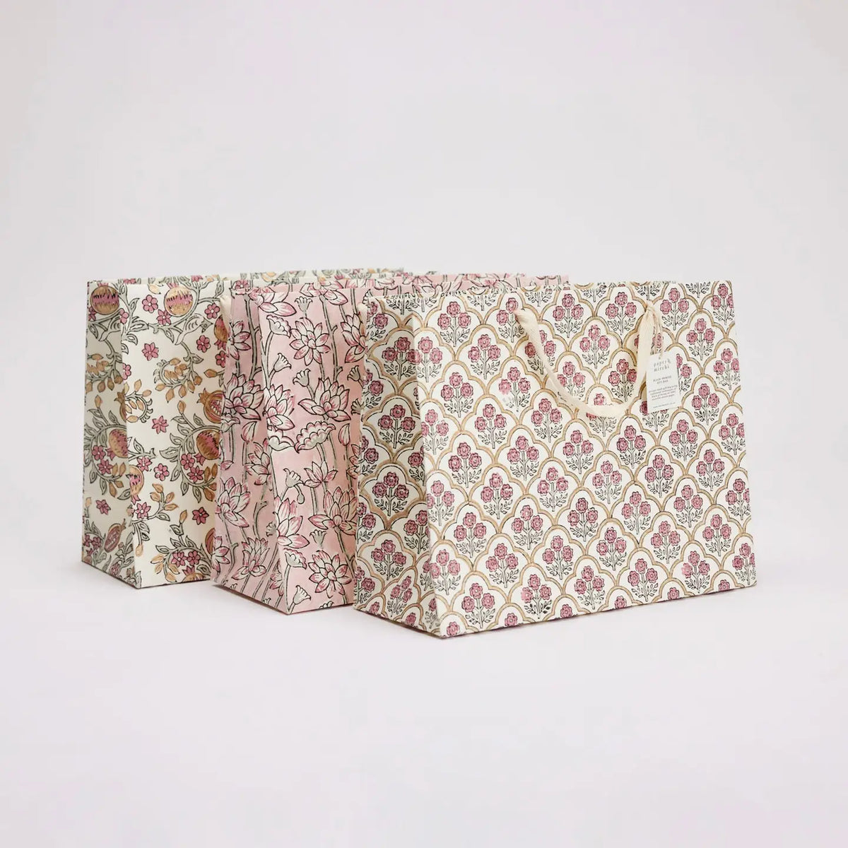 Hand Block Printed Gift Bag - Large