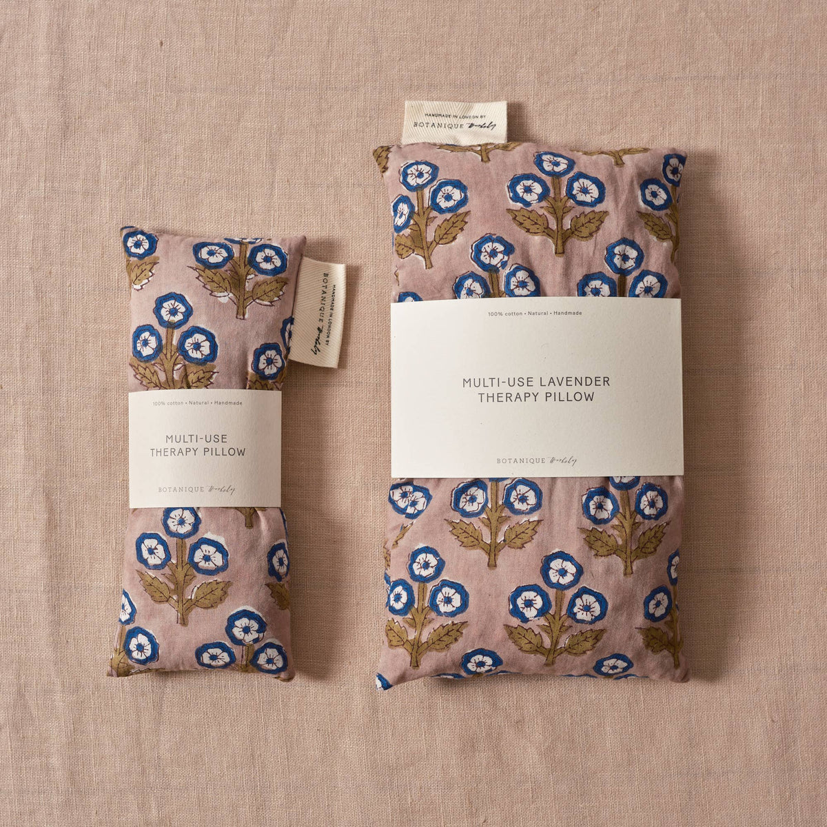 Multi-Use Lavender Eye Pillow, Cotton - Dimpsey Block Printed