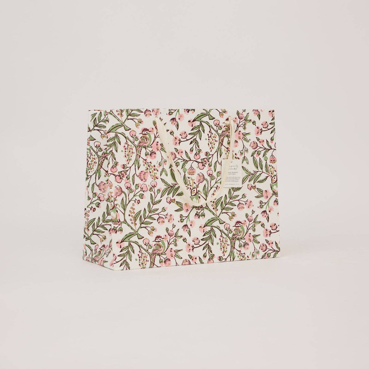 Block Printed Gift Bags - Blush Refresh - Large