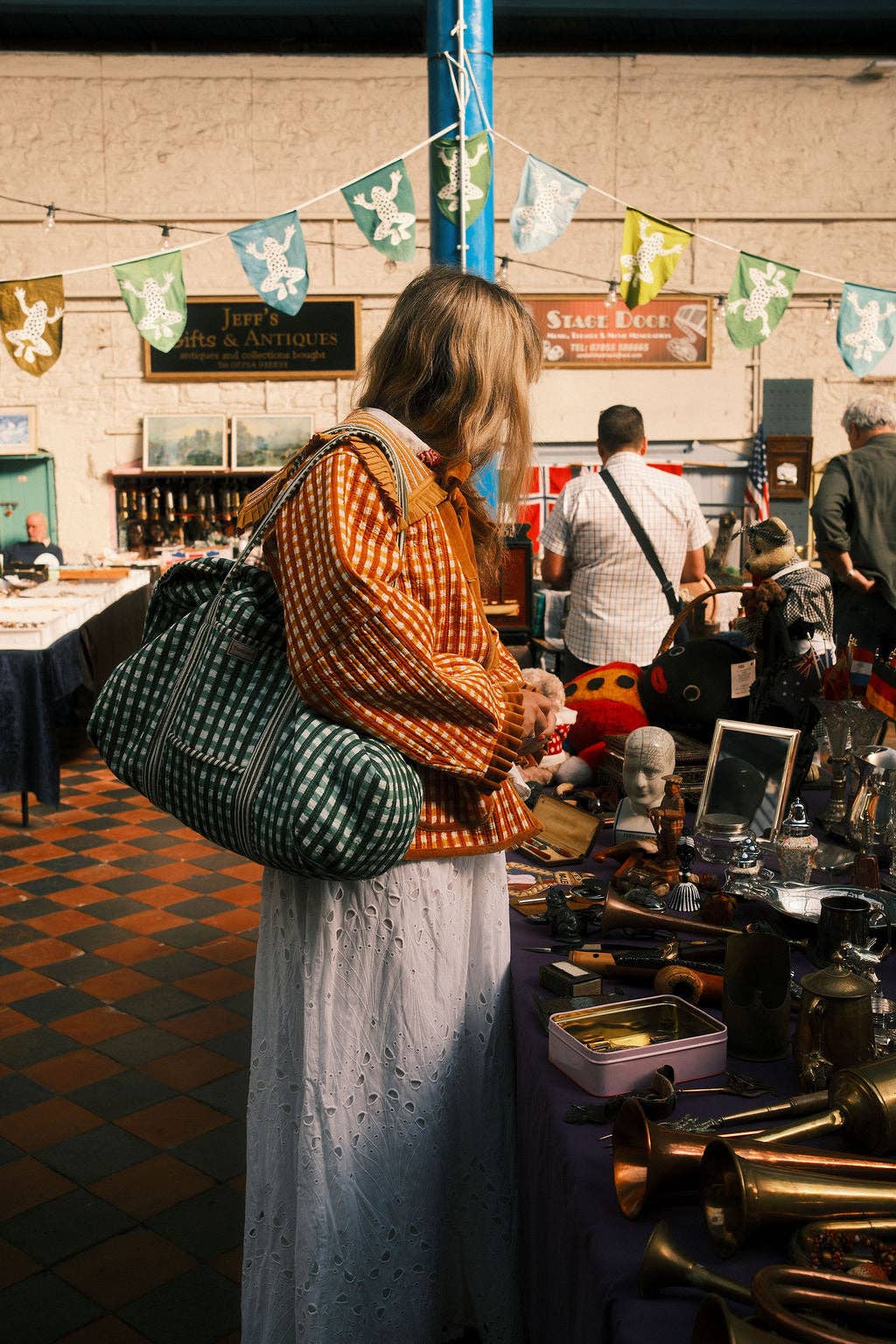 Weekend Bag - Green Gingham