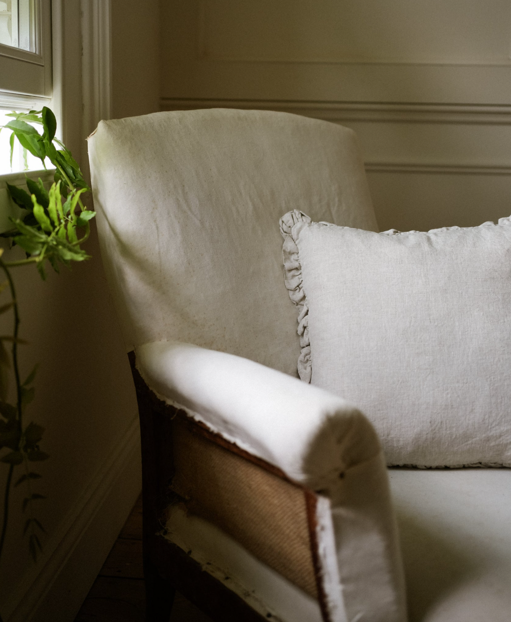 Natural Washed Linen Cushion