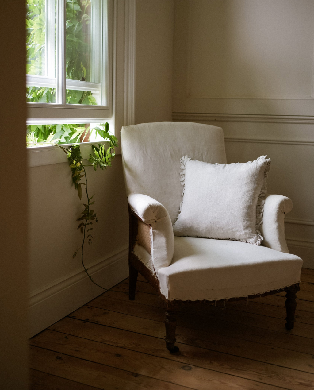 Natural Washed Linen Cushion