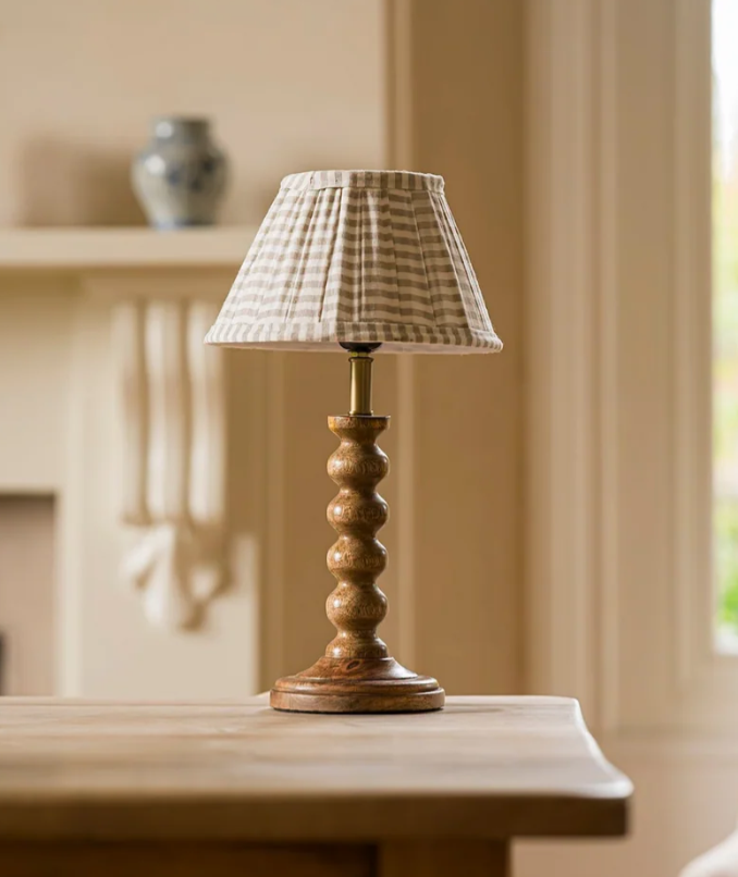 The Bobbin Table Lamp Base - Natural