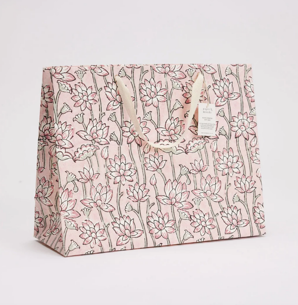 Hand Block Printed Gift Bag - Large