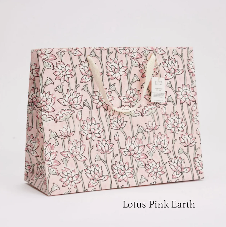 Hand Block Printed Gift Bag - Large