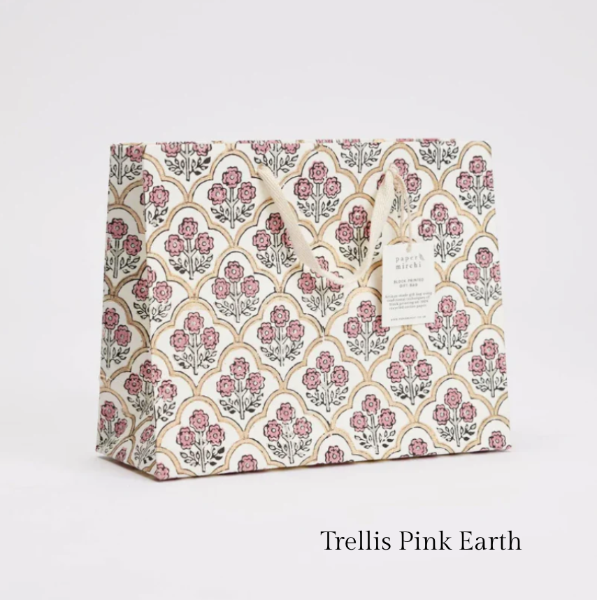 Hand Block Printed Gift Bag - Large