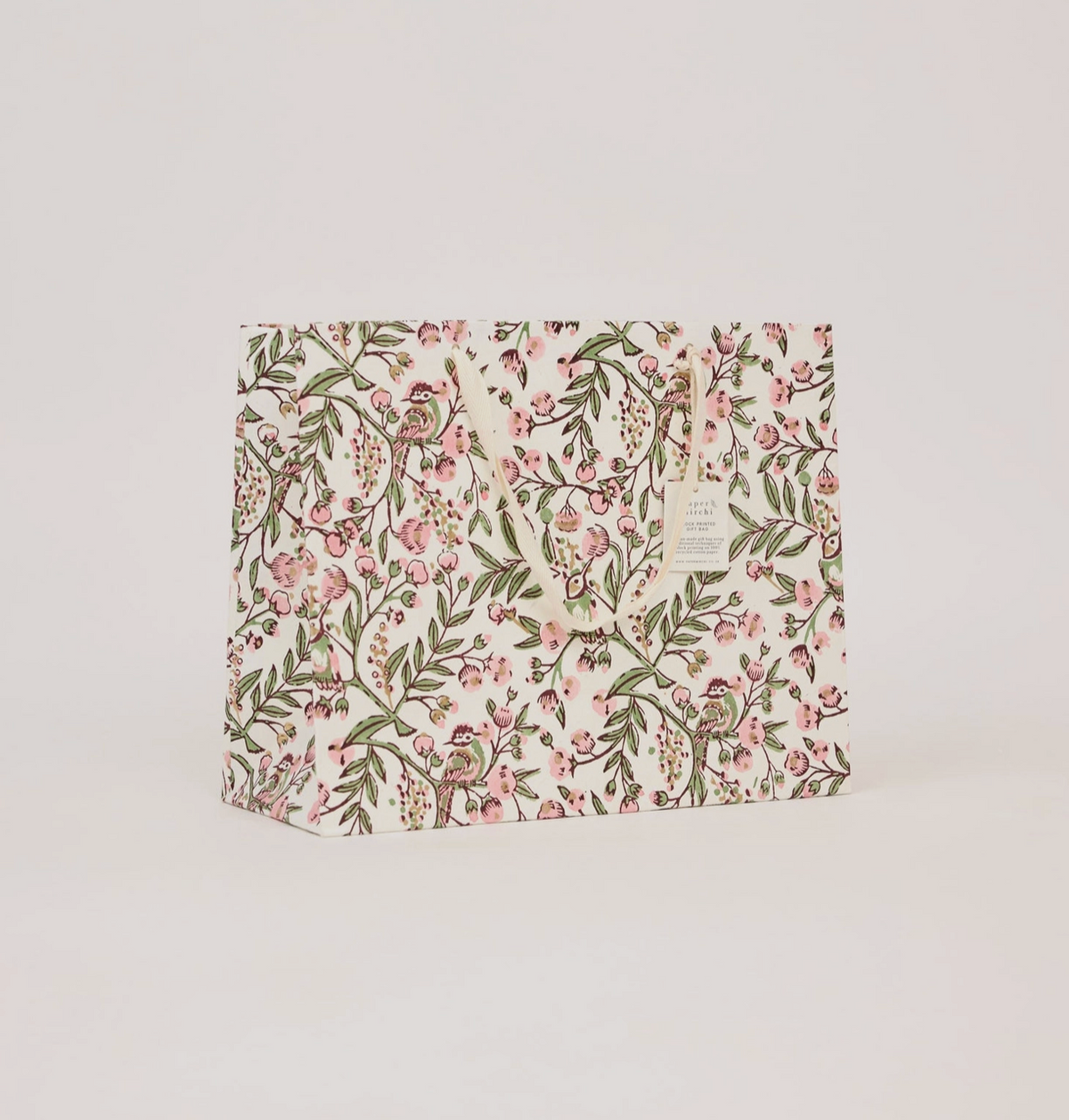 Block Printed Gift Bags - Blush Refresh - Large
