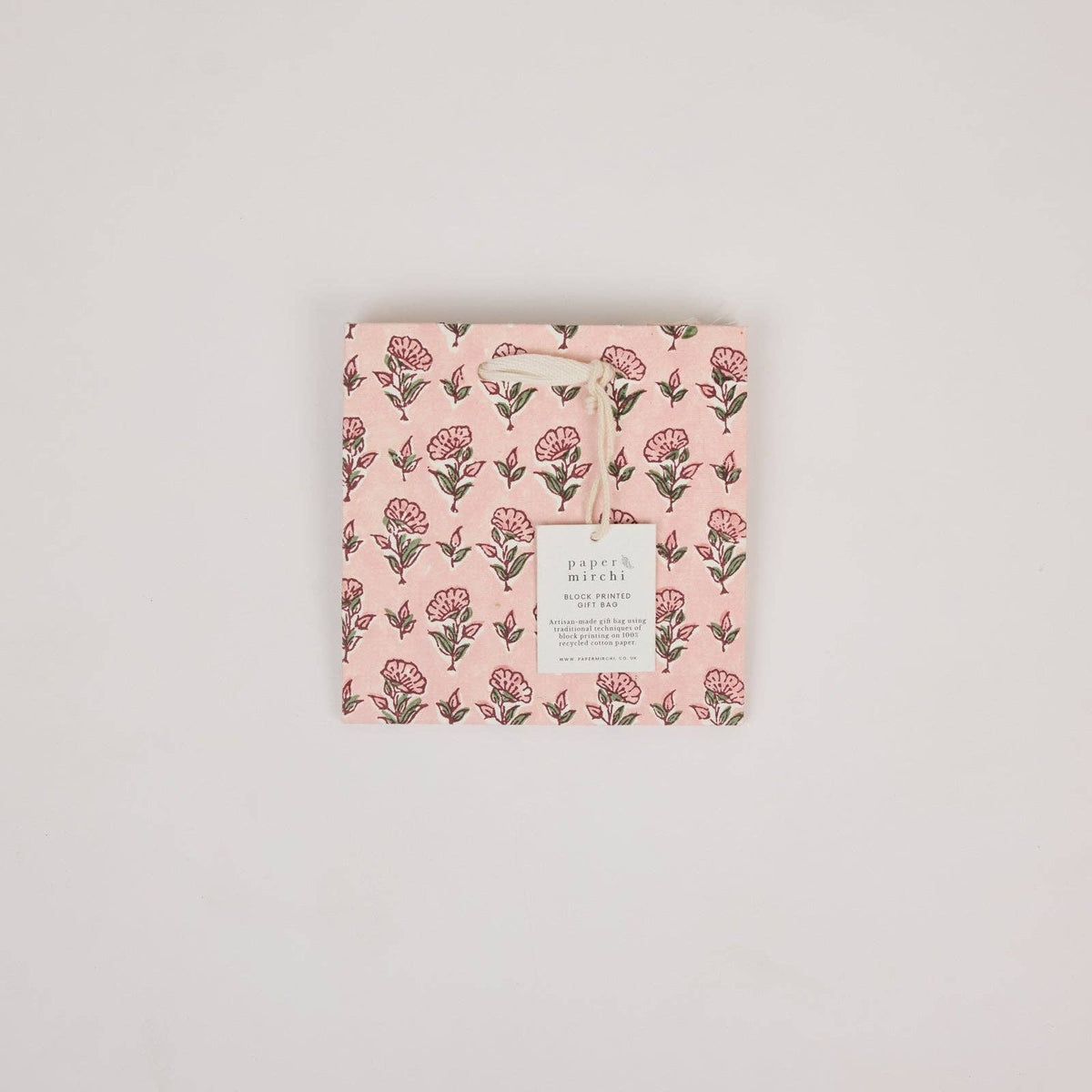 Block Printed Gift Bags - Blush Refresh - Small