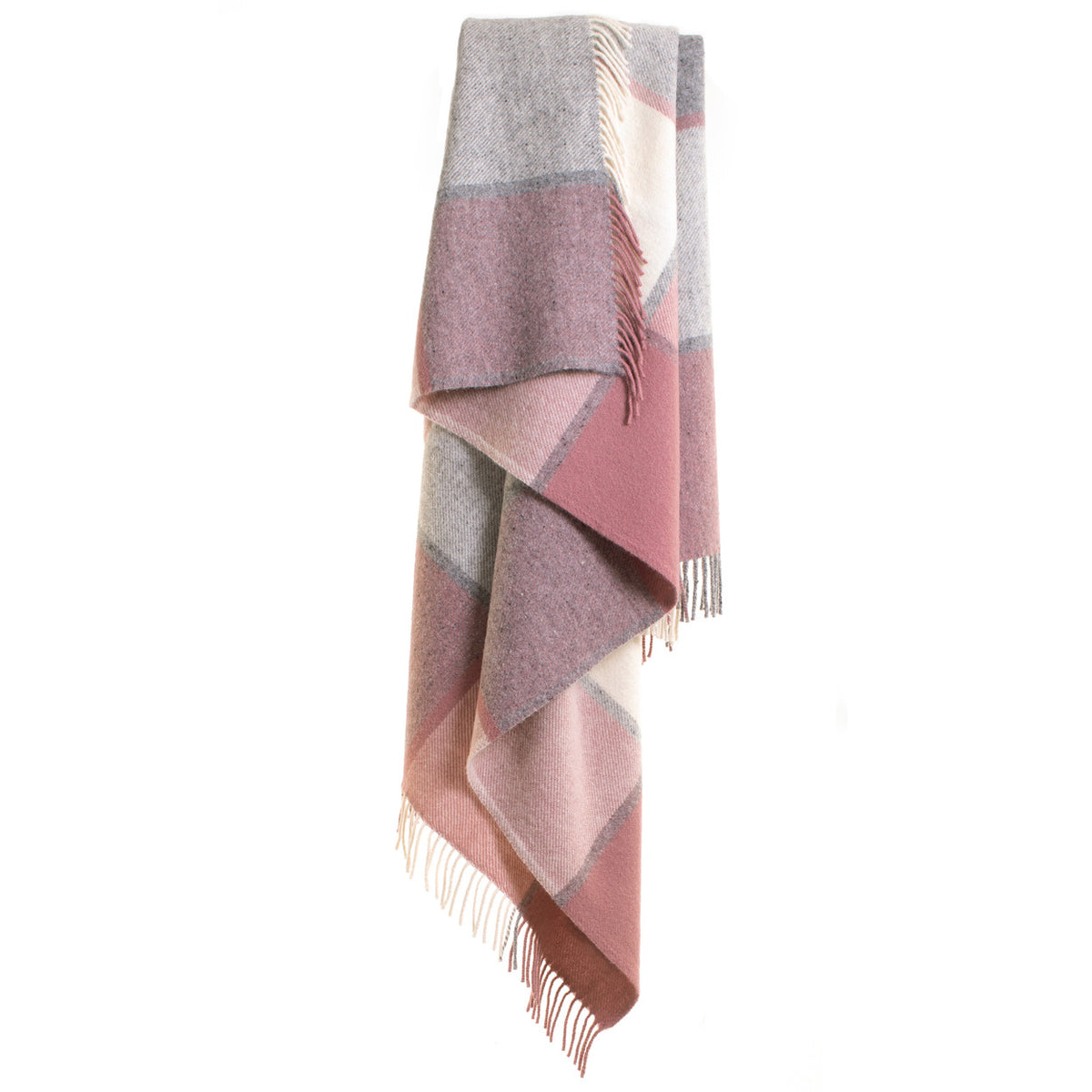 Block Check Charcoal & Dusky Pink