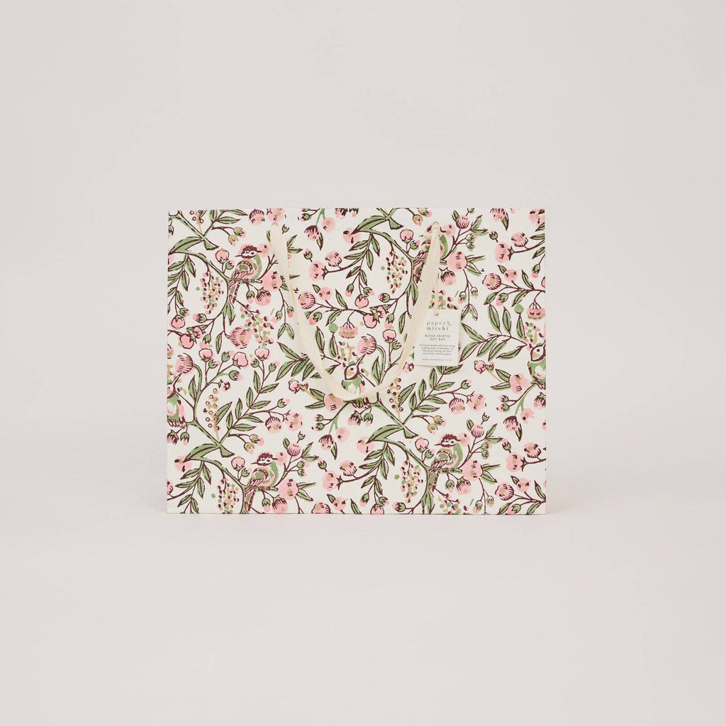 Block Printed Gift Bags - Blush Refresh - Large