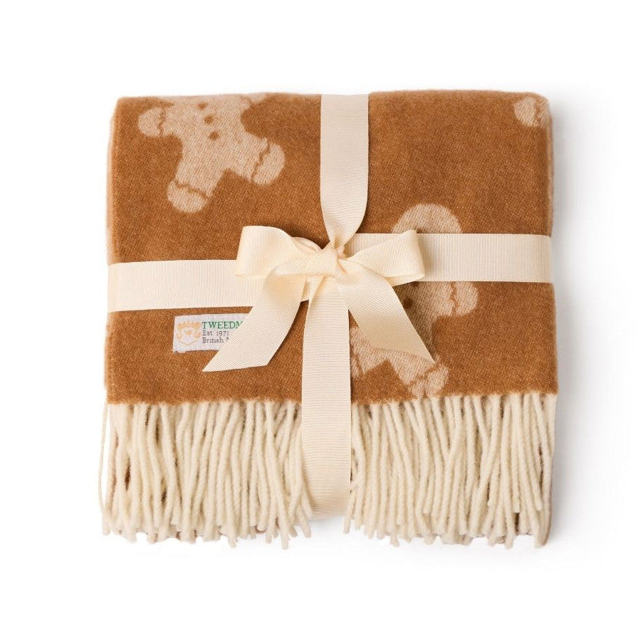 Merino Wool Baby Blanket - Gingerbread