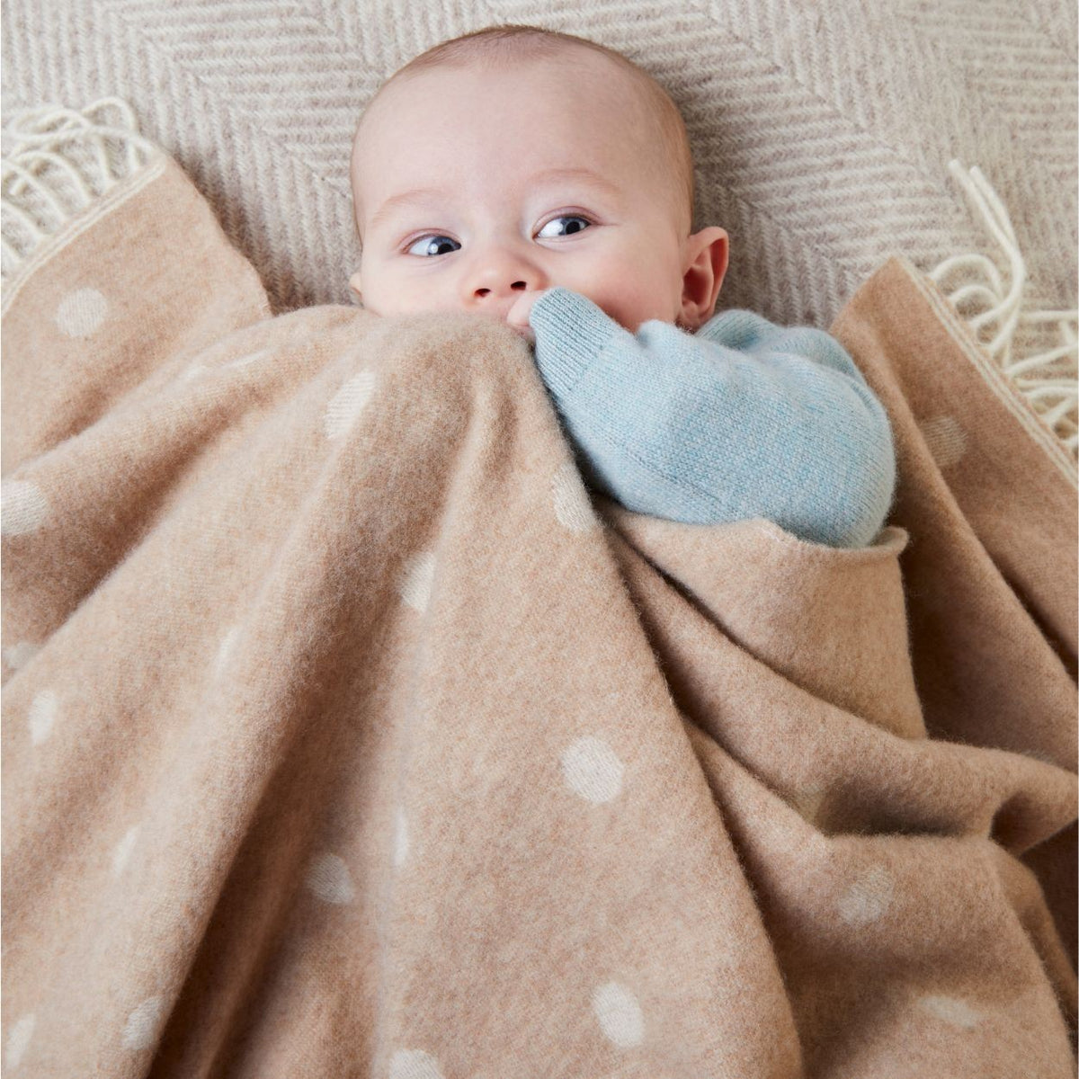 Merino Wool Baby Blanket - Spot