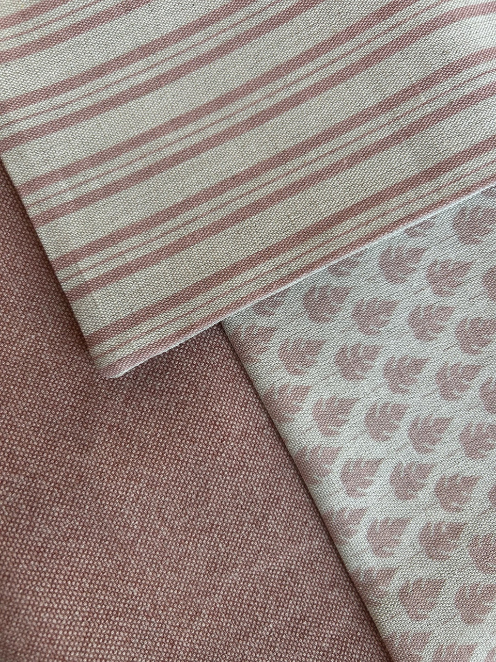 Dusky Pink Cushion Cover - Stripe