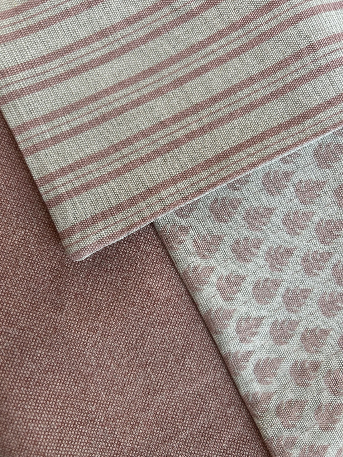 Dusky Pink Leaf Print Cushion Cover